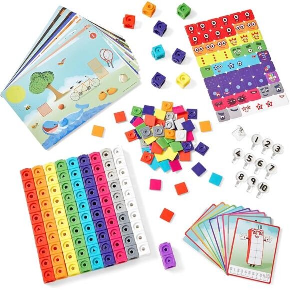 hand2mind MathLink Cubes Numberblocks 1-10 Activity Set, 30 Preschool Learning - Picture 5 of 6
